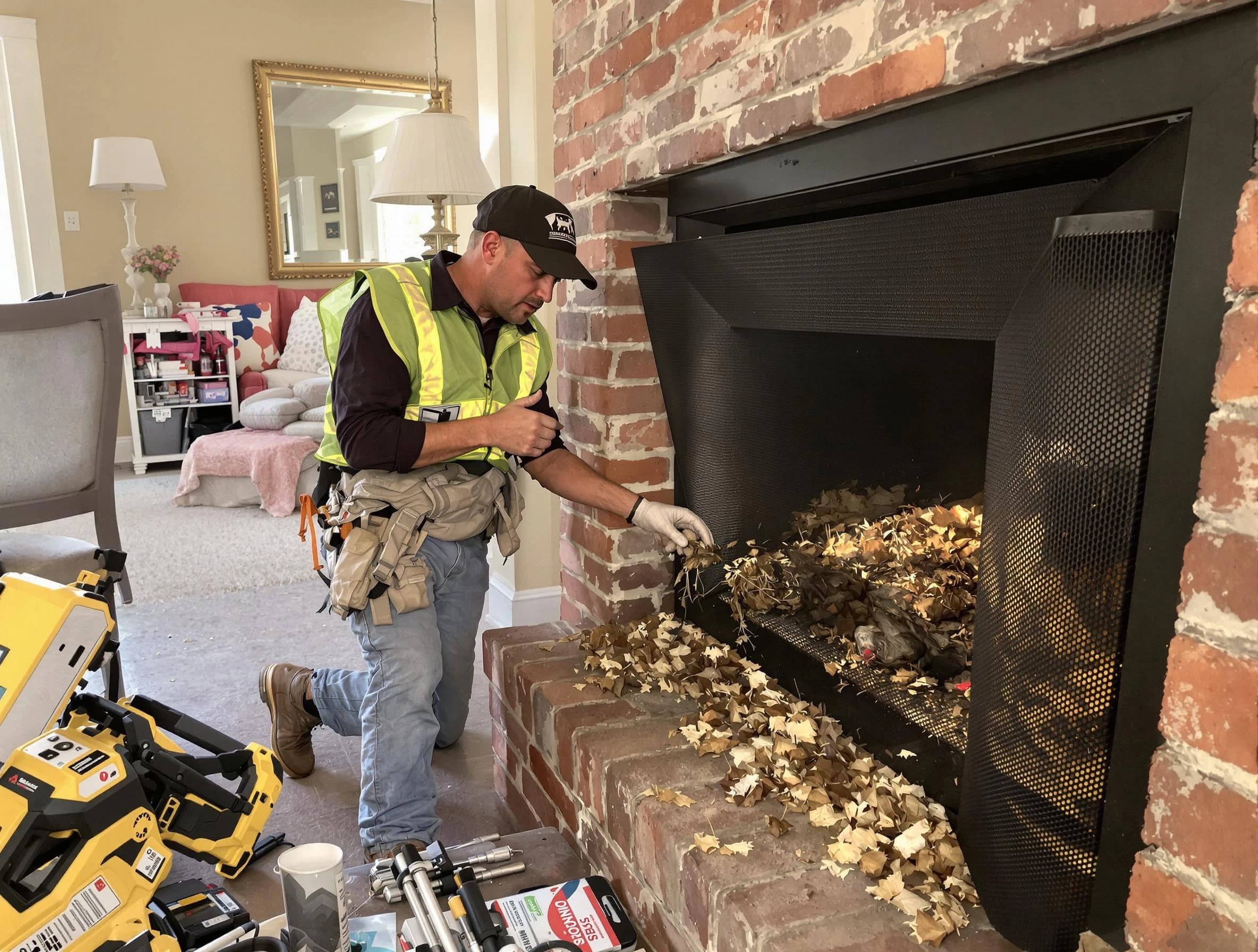 Safe screening installation by Chamblee Chimney Sweep in Chamblee, GA