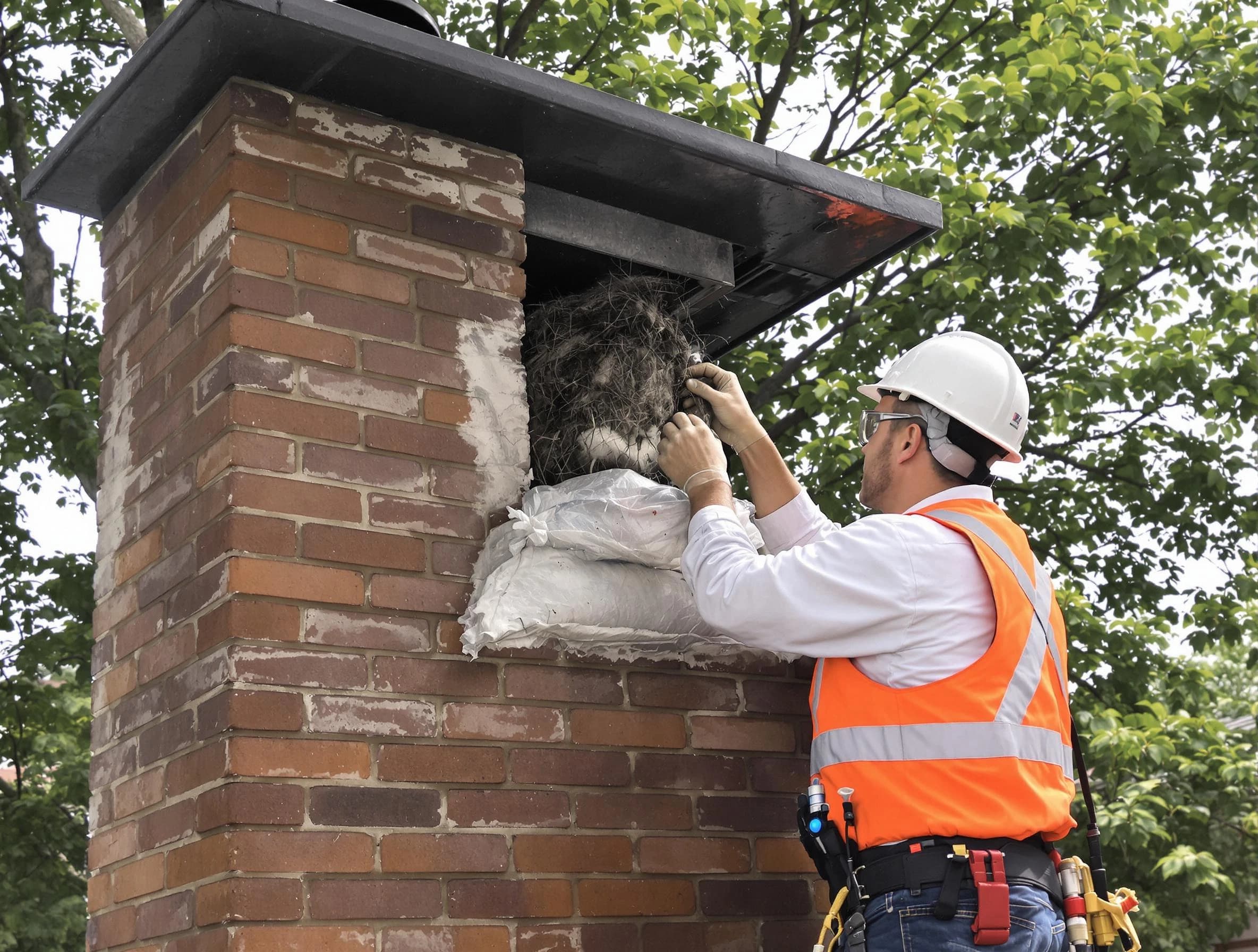 Humane removal of debris and animals by Chamblee Chimney Sweep in Chamblee, GA
