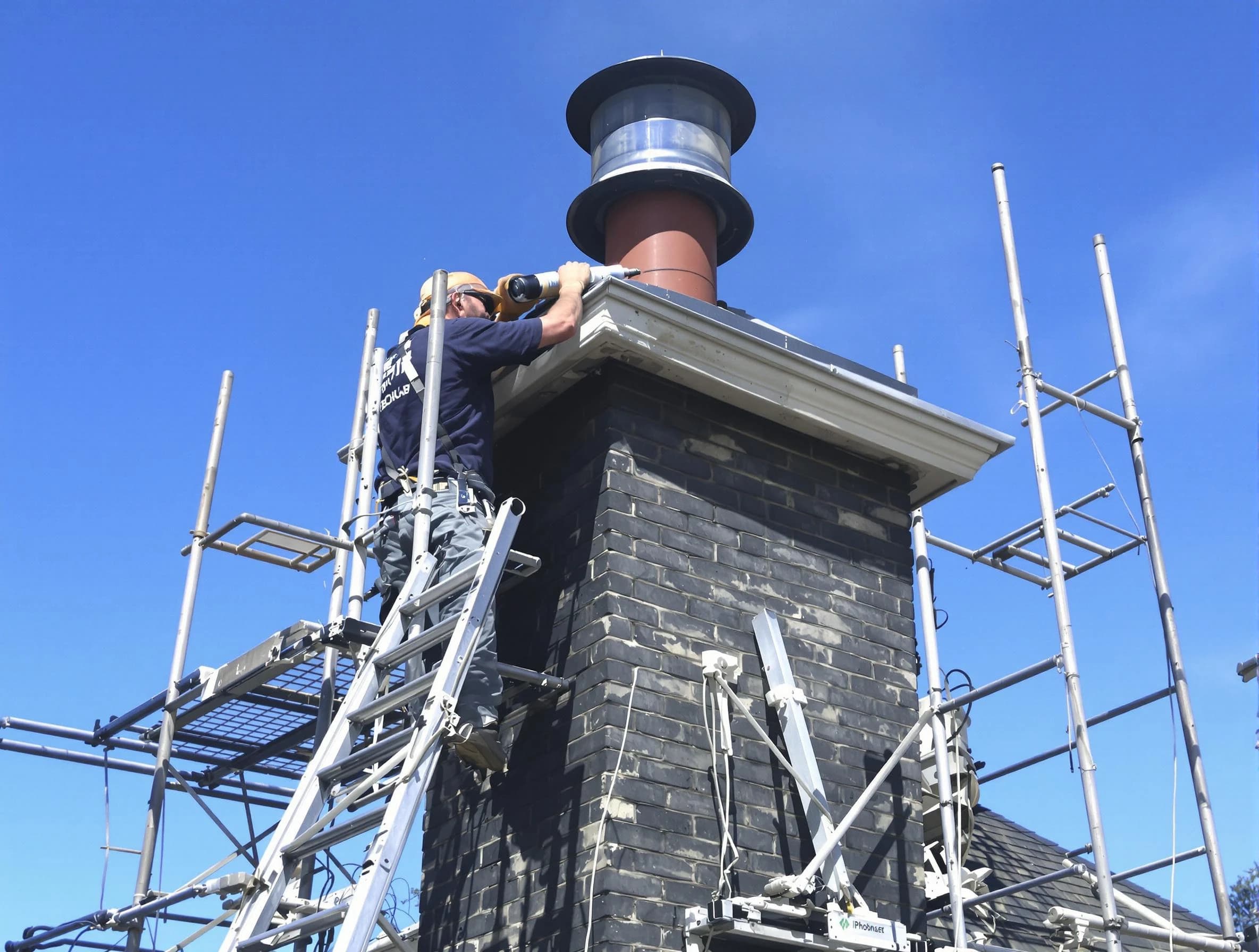 Sturdy chimney crown finished by Chamblee Chimney Sweep in Chamblee, GA