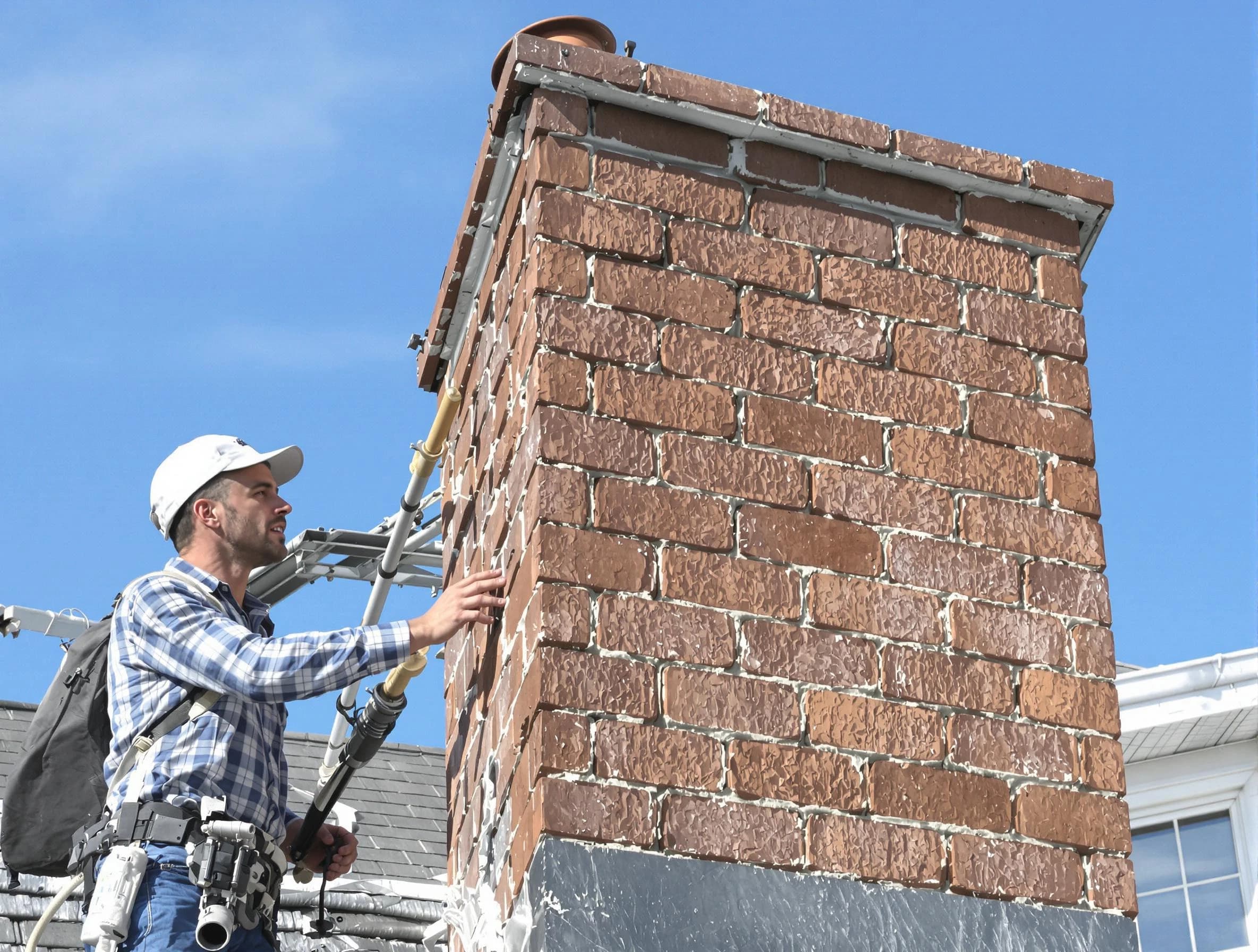 Brickwork for a chimney rebuild by Chamblee Chimney Sweep in Chamblee, GA