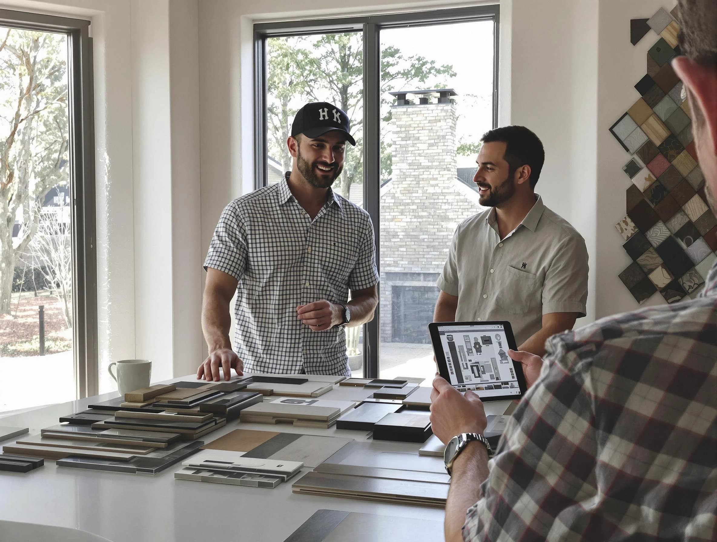 Chamblee Chimney Sweep remodeling a chimney and fireplace in Chamblee, GA