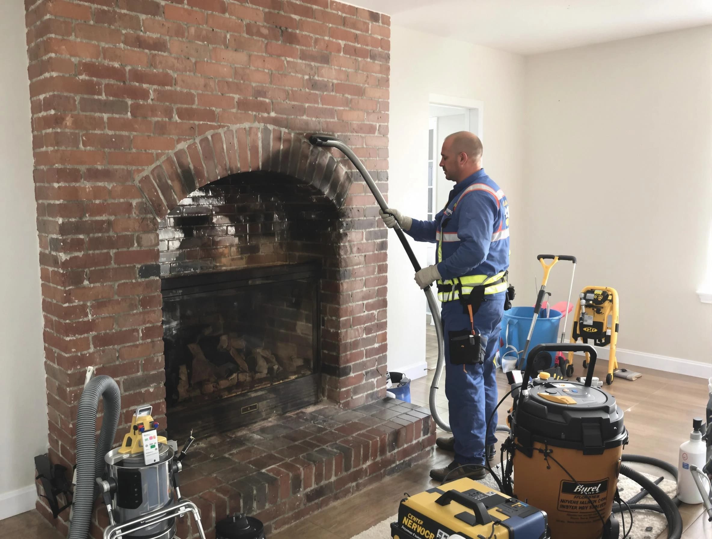Chamblee Chimney Sweep expert performing detailed chimney sweep in Chamblee, GA