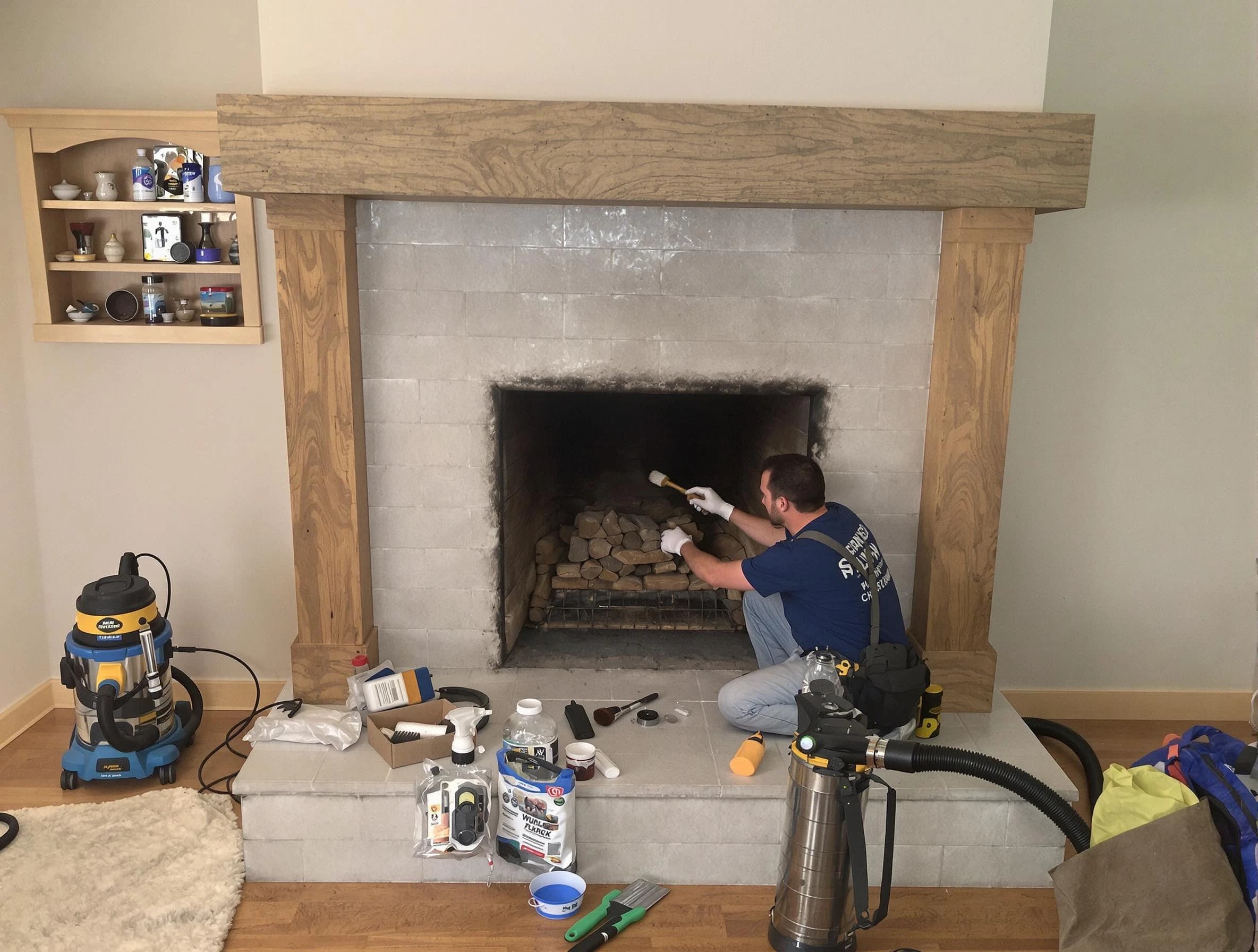 Detailed creosote removal process by Chamblee Chimney Sweep in Chamblee, GA