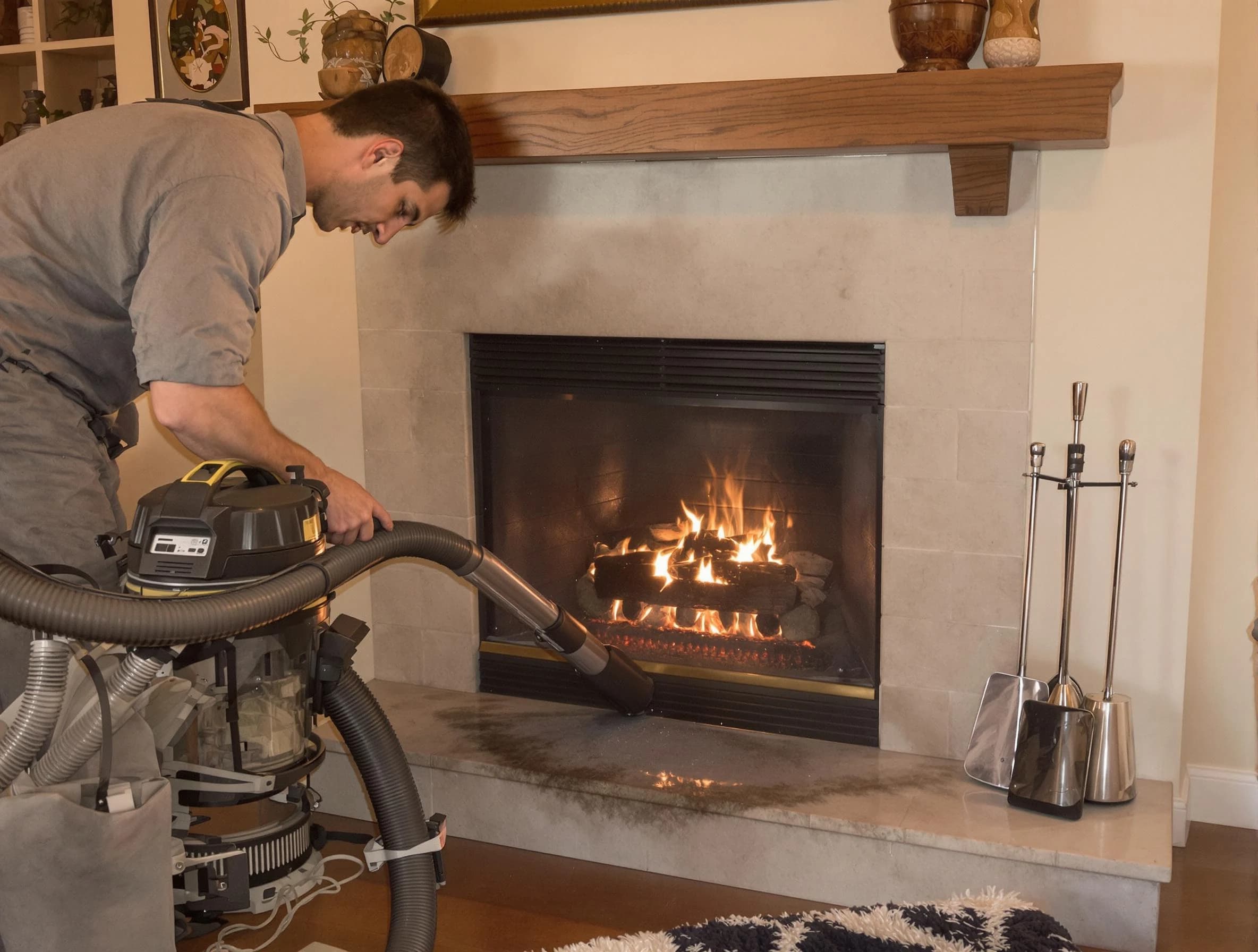 Routine fireplace upkeep by Chamblee Chimney Sweep in Chamblee, GA