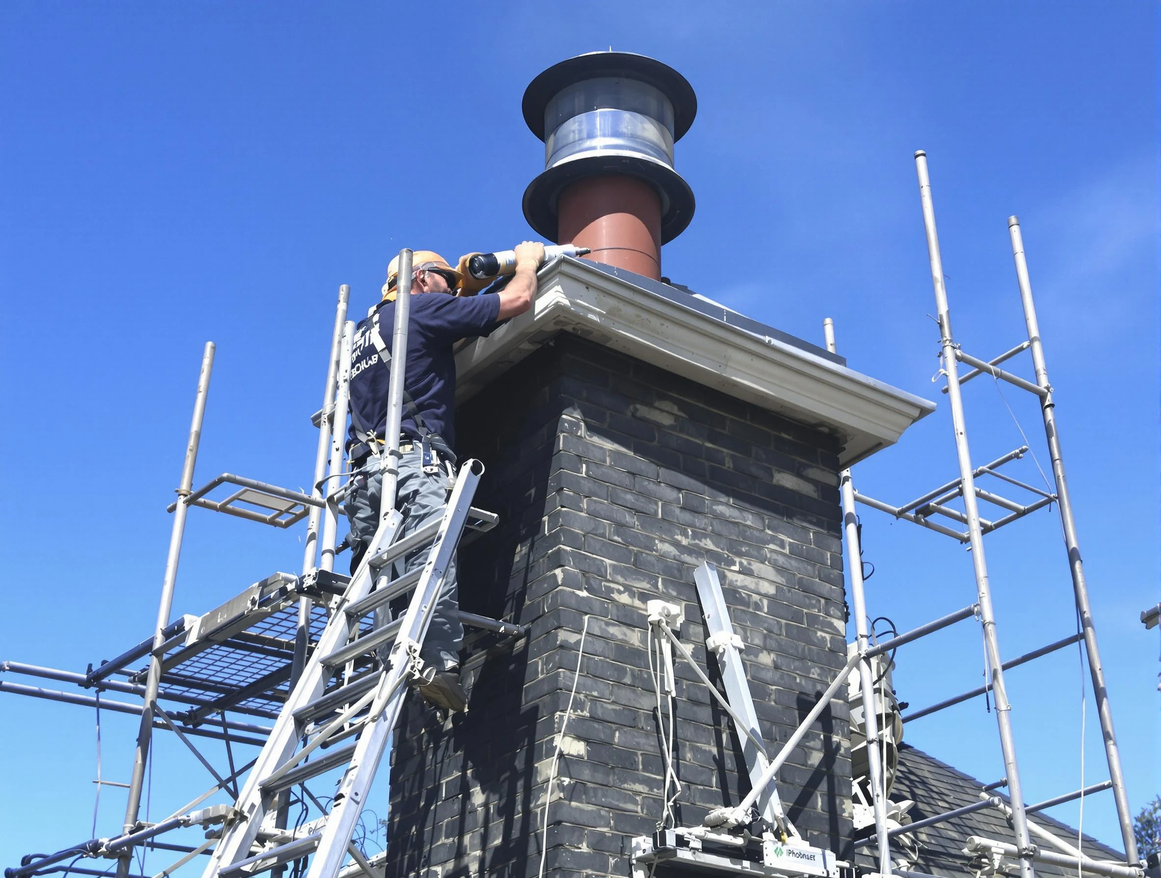 Sturdy chimney crown finished by Chamblee Chimney Sweep in Chamblee, GA