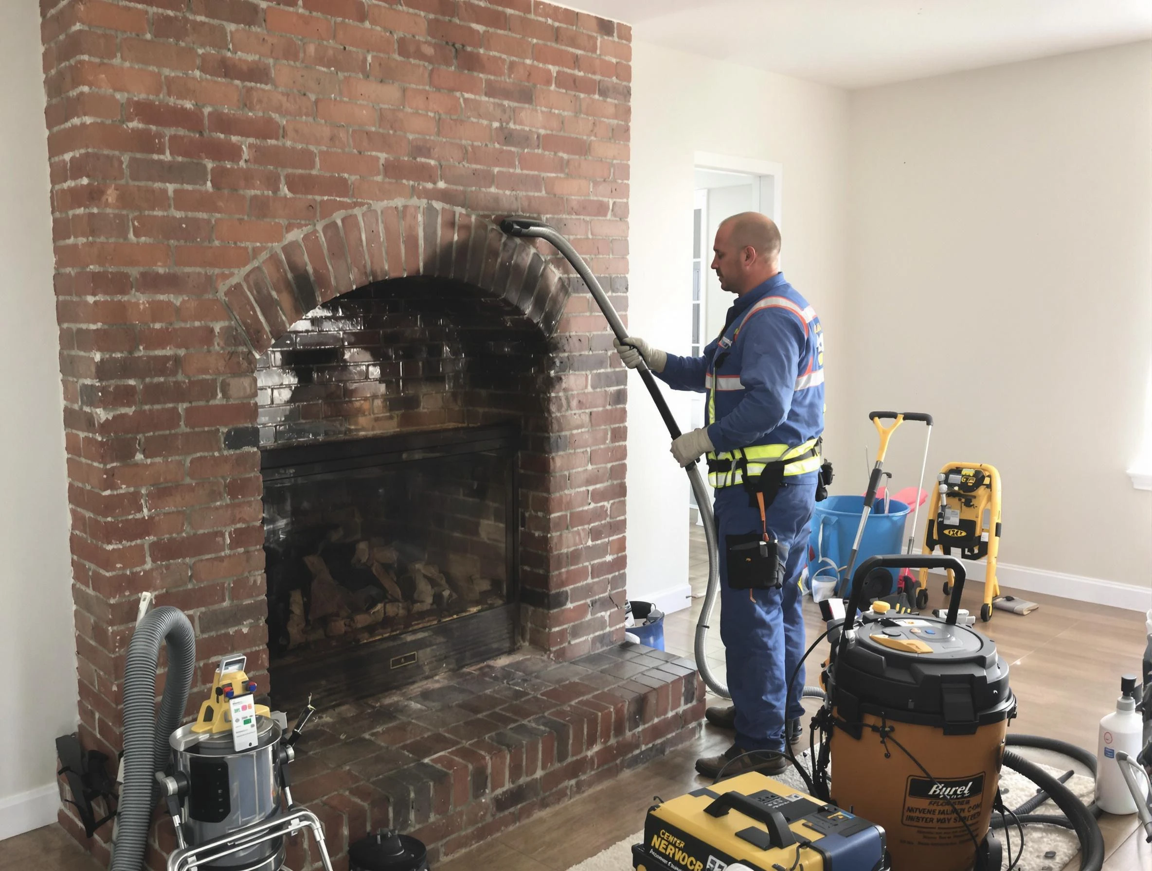 Chamblee Chimney Sweep expert performing detailed chimney sweep in Chamblee, GA