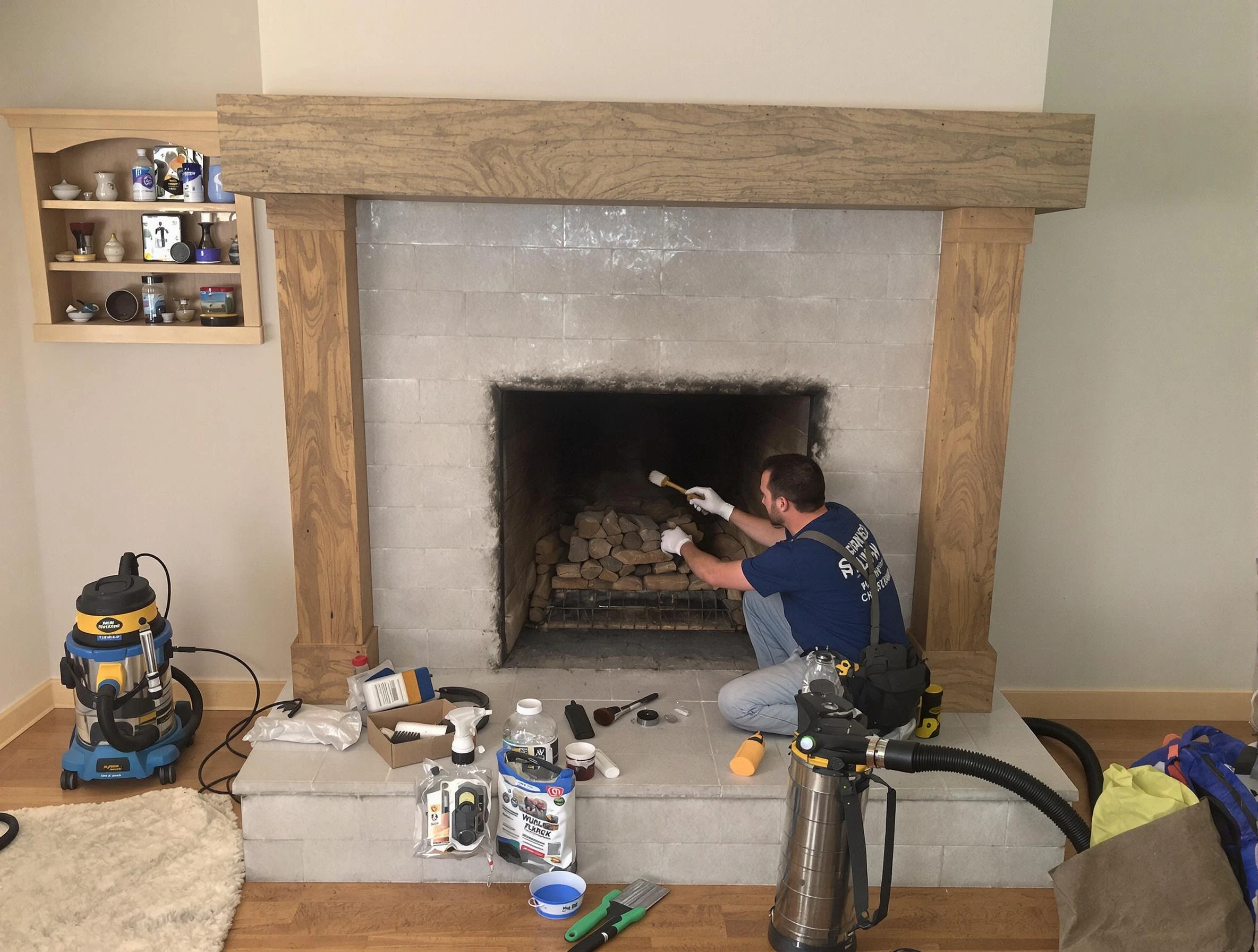 Detailed creosote removal process by Chamblee Chimney Sweep in Chamblee, GA